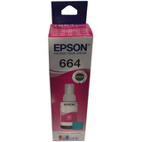 Botella Tinta Epson T664 Magenta 664 T664320 C13t66432a 