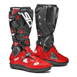 Botas Para Motocross Sidi Crossfire 3 Srs Rojo Rojo Negro