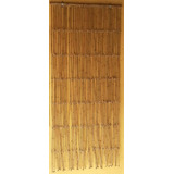 Cortina De Bambu Natural Modelo Reto 40 Cm (l) X 220 Cm (a)