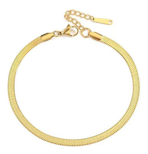 Tobillera Panza Víbora Pulsera De Pie De Acero Para Mujer