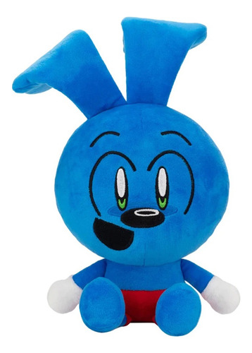 Conejo Azul De Peluche Riggy The Rabbit Monkey Kawaii 30 Cm
