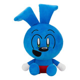 Conejo Azul De Peluche Riggy The Rabbit Monkey Kawaii 30 Cm