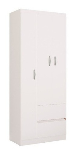 Closet Armario Lisboa 3 Puertas 183 Cm * 74 Cm Blanco Mdp