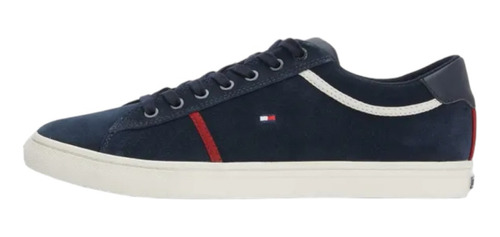 Tenis Tommy Tommy Jay De Gamuza Color Azul 100% Original