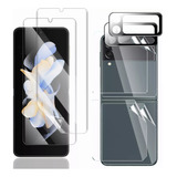 6 Mica Hydrogel Para Samsung Galaxy Z Flip 3+protector Lente