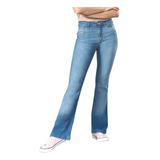 Jean Cenitho Semi Oxford Stone Bigote Mujer 