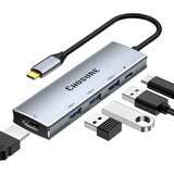 Adaptador - Hub - Multipuerto 5 En 1 - Usb Tipo  C