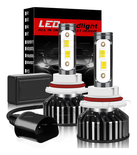 Kit De Focos Led 9007 Haz Alto Y Bajo Para Jetta A4 2000-07