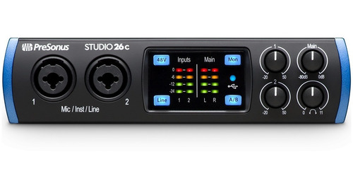 Presonus Studio26 C Placa Interfaz Audio Usb Midi 