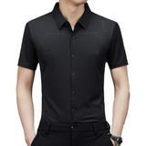 Camisa Transpirable De Seda De Hielo Para Hombre Camisa De