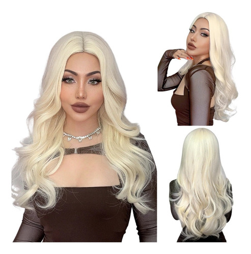 Peruca Lace Wig Fibra Futura  Aspecto De Cabelo Natural 