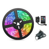 Tira Led Rgb 5mts5050 Rítmica Música Sonido Decoración Luces