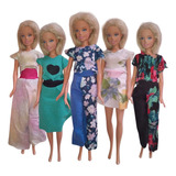 Ropa De Muñeca Barbie X10 Conjuntos Mas 4 Accesorios