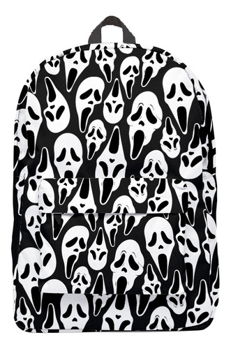 Mochila Negra Scream Ghostface Película Terror Backpack