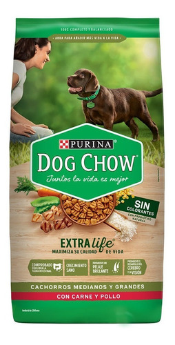 Alimento Dog Chow Cachorro Medianos-grandes 3kg Carne/pollo