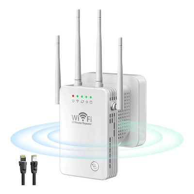 Repetidor Wifi 300Mbps 2.4GHz 4 Antenas Extensor Señal Inalámbrica Blanco | MercadoLibre