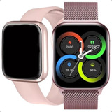 Smartwatch Relógio Inteligente Unisex Dafit Ios E Android Cor Da Caixa Rosa Desenho Da Pulseira Sport Silicone / Milanese (metal)