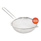 Colador Tamizador De Malla Acero Inoxidable Cocina  14cm 