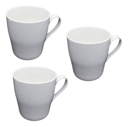 Set X4 Taza De Café Blanca Lisa Con Asas 220ml - Full7x24