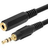 Cable Alargue Auriculares Miniplug Audio Auxiliar 1,5 Metros Negro Handa