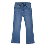 Pantalon Jean Niña Wanama Denim Soly Boot Cut 5 Bolsillos Pr