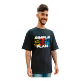 Camiseta Masculina Unissex Banda Simple Plan Logo Mod2