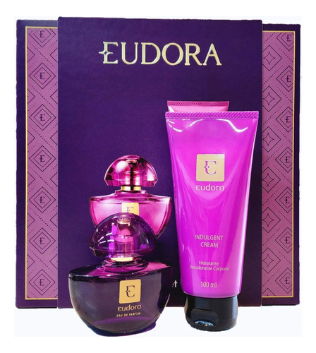 Kit Eudora Roxo Eau De Parfum Presente ( Dois Itens)