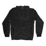 Polerón Quiksilver Keller Zip Up Niño Gris Oscuro