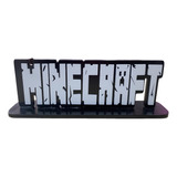 Display Decorativo Minecraft 3d - Display Para Festa