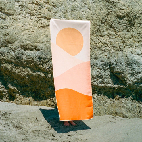 Toalla Sol Boho Moderna Playa Yoga Secado Rápido Microfibra Sunset