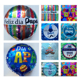 25 Globos Día Del Padre Globo Metalizado + Varillas 