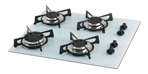 Fogão Cooktop Gás Fischer Branco-polar 127v/220v Flange Inox