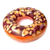 Boia Inflável Circular Donut Nutty Chocolate -dunuts  Intex 
