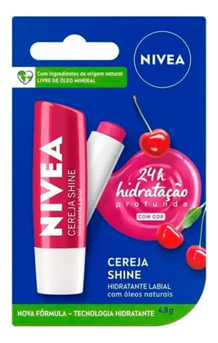 Nivea Protetor Labial Lip Cereja Com 4,8g