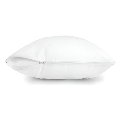 2 Fundas Para Almohada Hotelera Con Cierre 180 H King Size Color Blanco 180 Hilos