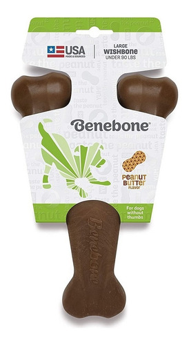 Brinquedo Para Cachorros Benebone Wishbone Amendoim Grande