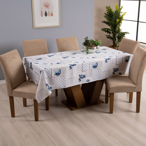 Toalha De Mesa 1 Pç Pratik 8 Lugares Floral