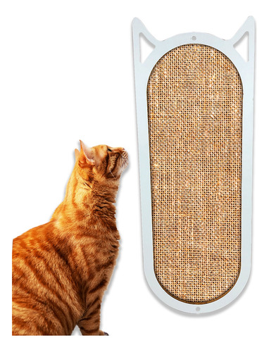 Arranhador Para Gato Parede Brinquedo Vertical Sisal Branco