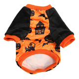 Ropa De Perro Uk Plug Para Halloween, Camisa De Calabaza Par