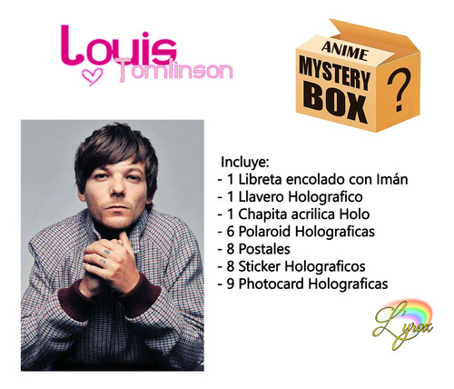 Mystery Box Louis Tomlinson Caja Misteriosa Pack Holografico