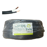 Cable Extra Uso Rudo 100% Cobre 2x16 Awg Rollo De 95m