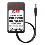 Carregador Dc 13,5v Caixa Amplificada Bazuka Polivox Xb-860