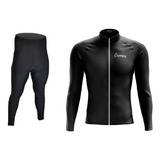 Uniforme Ciclismo Fit Mtb Ruta Badana Gel. Black Pro