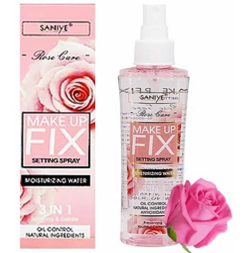 Primer/fijador De Maquillaje Spray Agua De Rosas Saniye 3en1