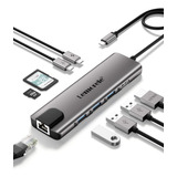 Hub Usb C, Adaptador Multipuerto 9 1 Usb C Hub Gigabit ...