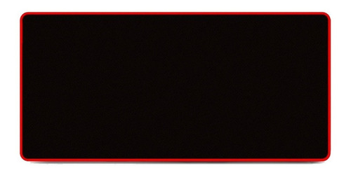 Mouse Pad Gamer Xl Antideslizante Negro Borde Cosido 70x30cm