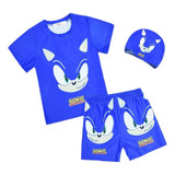 Rt Conjunto Traje Maño Sonic The Hedgehog Para Niños