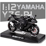 Yamaha R6 1:12 Miniatura Metal Moto Con Base