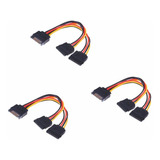 3 Pcs Adaptador Divisor Sata A Doble Sata Conector Splitter