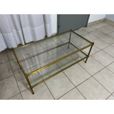 Mesa De Bronce Vidrios